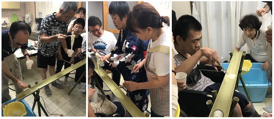 流しそうめん全員